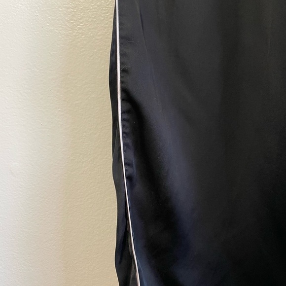 Victoria Secret Black Silky Pants with White Stripe - Picture 4 of 9